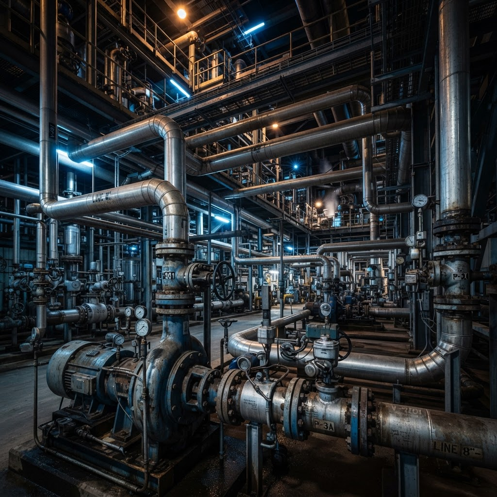 Industrial pump installation