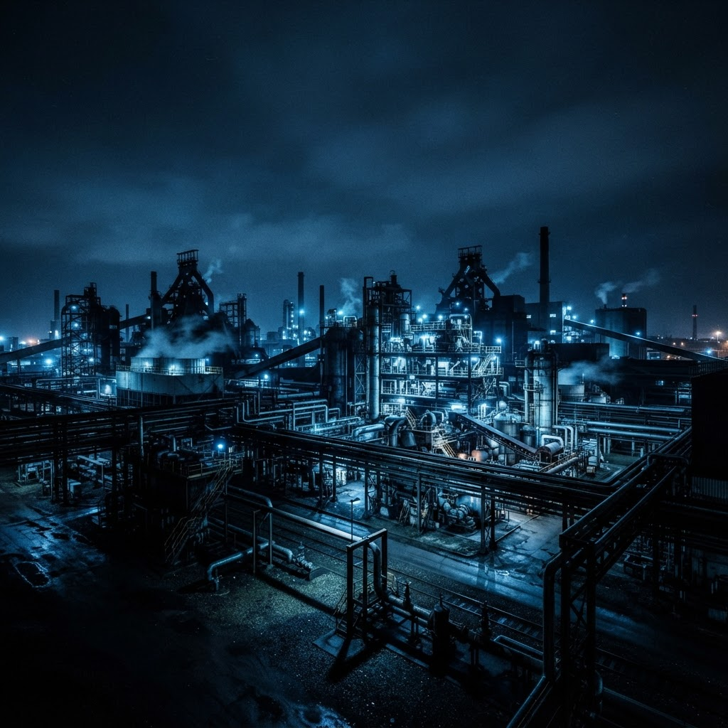 Industrial facility background